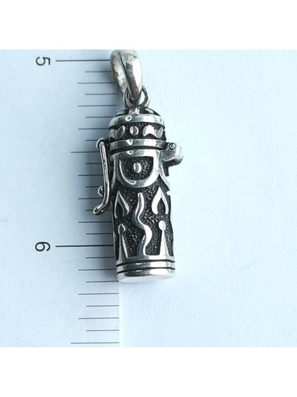 Sterling Silver Ash Box Locket Pendant Keepsake "Candle in the Wind" - Picture 6 of 8